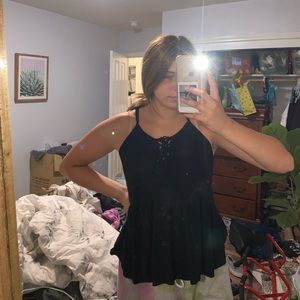 black tank top